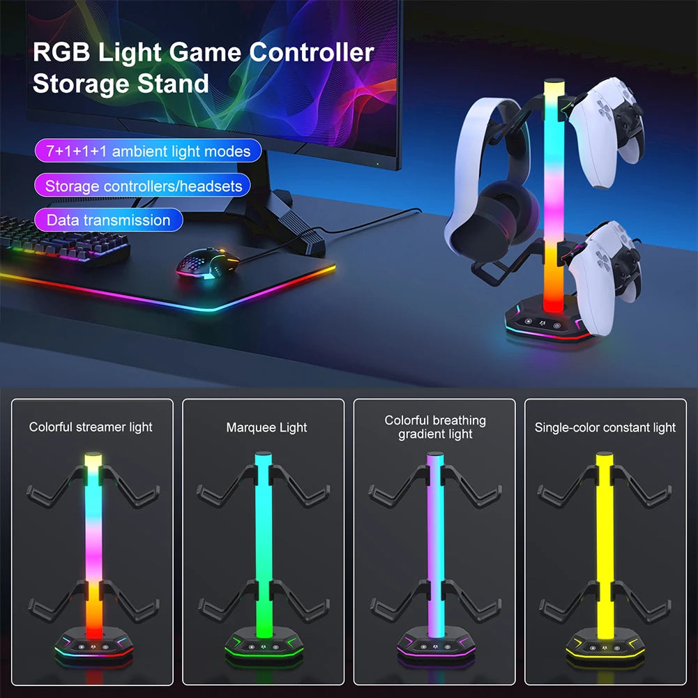 Soporte RGB Premuim para Mandos y Auriculares
